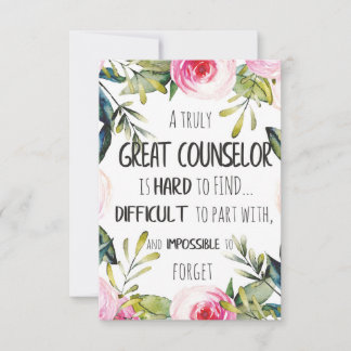Abschluss-Geschenk des Counselor Office