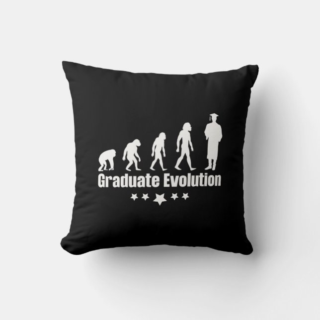 Abschluss-Geschenk | Graduate Evolution Kissen (Vorderseite)