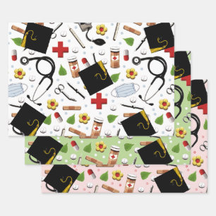 Abschluss-Geschenkpapier-Blätter Geschenkpapier Set