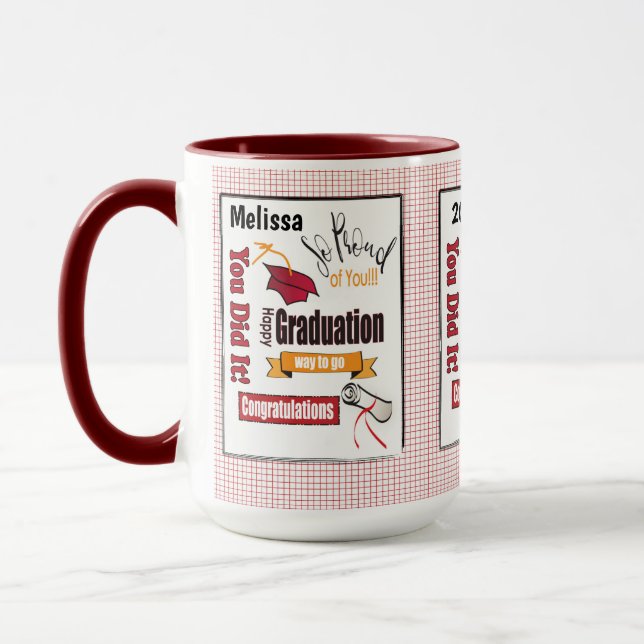Abschluss Gift Ideale für Ihren Abschluss Tasse (Links)