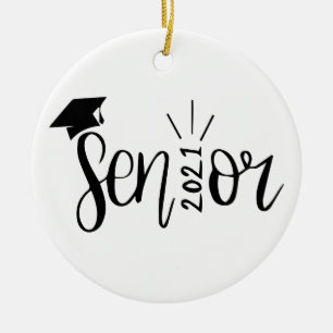 Abschluss Gift, Klasse 2021, Senior 2021 Keramik Ornament