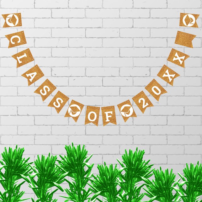 Abschluss Glam Gold schaffen Ihre Klasse Wimpelkette (Von Creator hochgeladen)