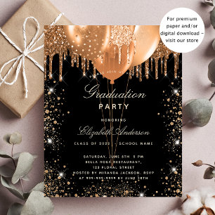 Abschluss Glitzer Flyer