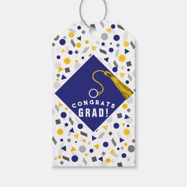 Abschluss Glückwunsch Gift Tags Geschenkanhänger (Vorderseite)