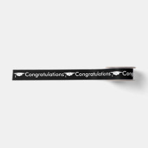Abschluss - Glückwunsch - Gift Wrap Ribbon