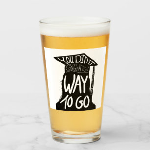 Abschluss Glückwunsch Glas