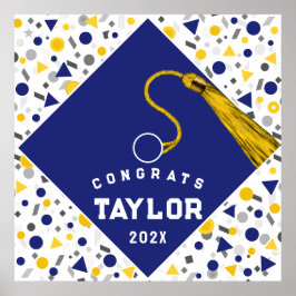 Abschluss Glückwunsch Poster