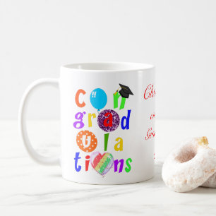 Abschluss Glückwunsch Typografie Kaffeetasse