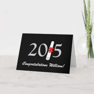 Abschluss-Glückwünsche 2015, kundengerecht Karte