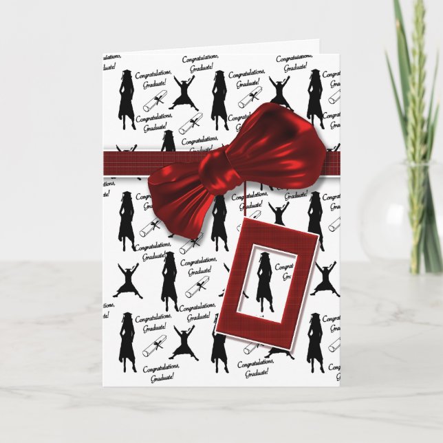 Abschluss Glückwünsche an Frauen Karte (Vorderseite)