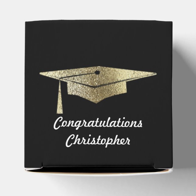 Abschluss Gold Cap Grad Party Guest Geschenkschachtel (Oben)