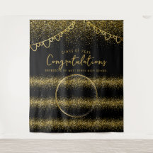 Abschluss Gold Glitzer Celebration Foto Hintergrun