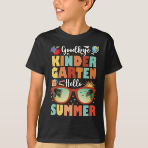 Abschluss Goodbye Kindergarten Hallo Sommer T-Shirt