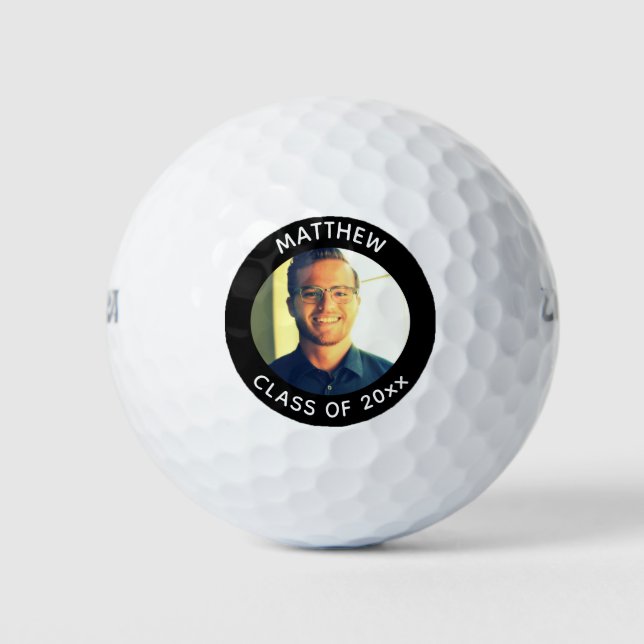Abschluss Graduate Golfer Foto Class Jahr Golfball (Vorderseite)