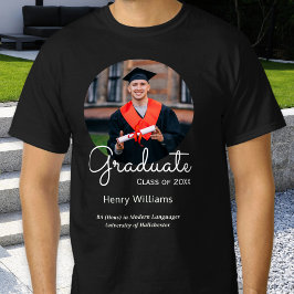 Abschluss Graduate Name und Foto benutzerdefiniert T-Shirt