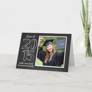 Abschluss, graduierte Klasse von Tafel-Karte 2015 Karte