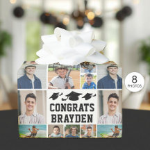 Abschluss Gratuliere Name 8 Foto-Collage