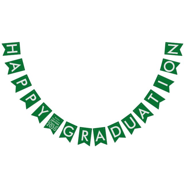 Abschluss Green School Bunting Banner (Alle)