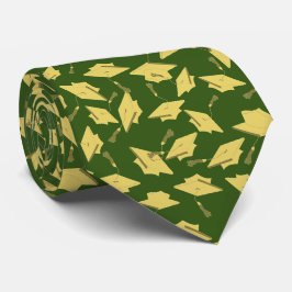 Abschluss Green und Gold Caps in der Luft Krawatte