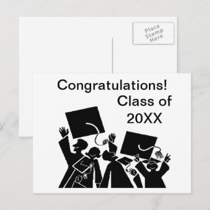 Abschluss-Gruppe-Klasse 20XX Postkarte