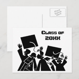 Abschluss-Gruppe-Klasse von 20XX Ankündigungspostkarte
