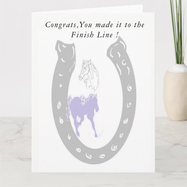 Abschluss-Grußkarte Karte (Vorderseite)