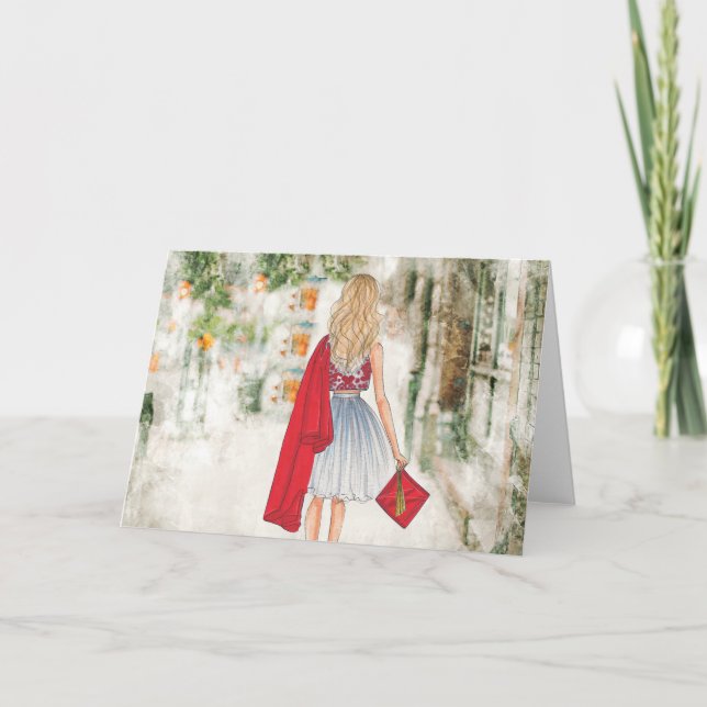 Abschluss-Grußkarte Karte (Vorderseite)