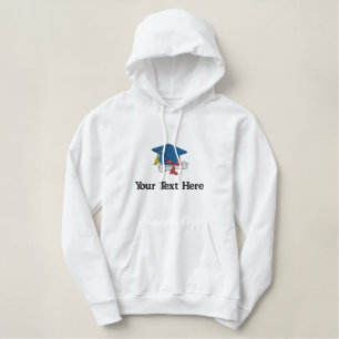 Abschluss Hat und Diploma Personalisiert Bestickter Hoodie