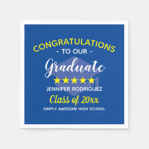 Abschluss Herzlichen Glückwunsch an unser Graduate Serviette