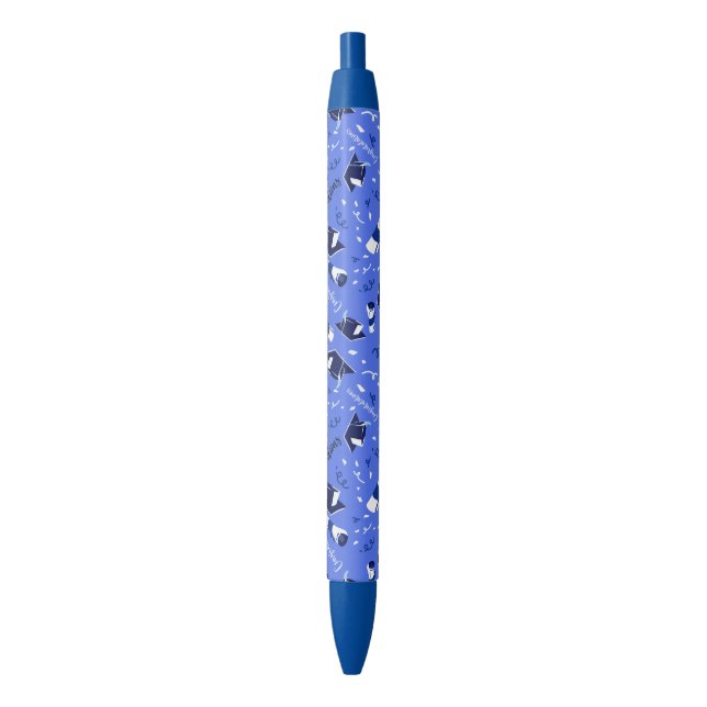 Abschluss Herzlichen Glückwunsch Blue Kugelschreiber (Vorderseite Vertikal)