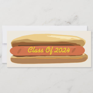 Abschluss Hotdog mit Senfklasse 2024 Einladung