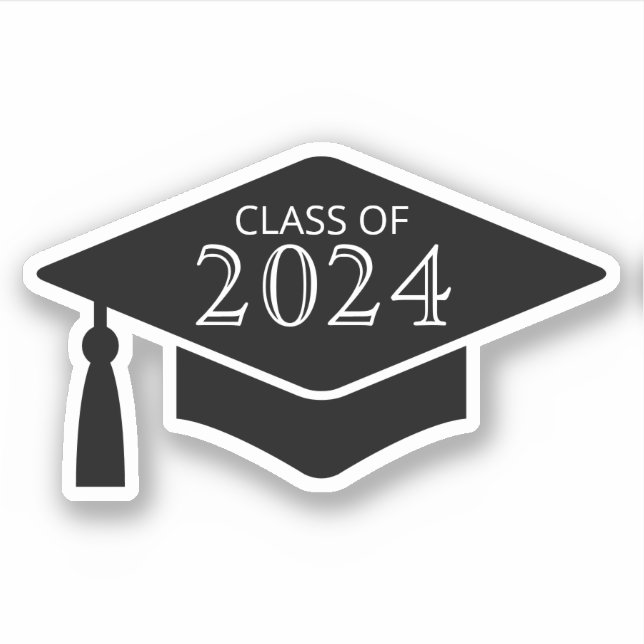 Abschluss-Hut/Hut/Kappe für das benutzerdefinierte Aufkleber (Vorderseite)