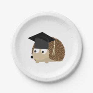Abschluss Igel Pappteller