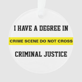Abschluss in Strafjustiz Ornament