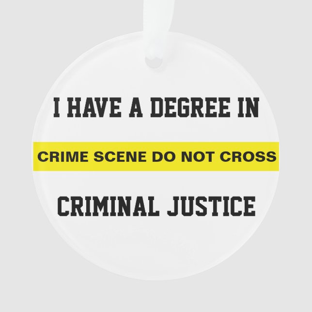 Abschluss in Strafjustiz Ornament (Vorderseite)