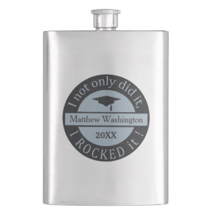 Abschluss individuelle Name und Jahresflasche Flachmann