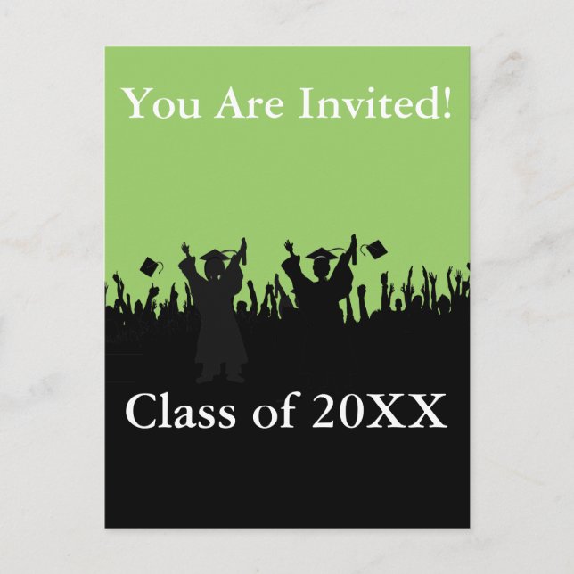 Abschluss Invitation Class of 2010 Einladungspostkarte (Vorderseite)