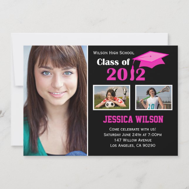 Abschluss Invitation Class of 2012 Einladung (Vorderseite)