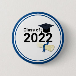 Abschluss Jahr elegant Klasse 2022 Button