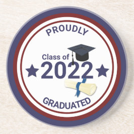 Abschluss Jahr elegant Klasse 2022 Getränkeuntersetzer