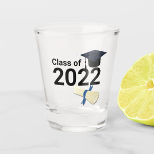 Abschluss Jahr elegant Klasse 2022 Schnapsglas