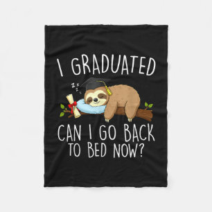 Abschluss kann wieder ins Bett lustiger Abschluss Fleecedecke