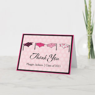 Abschluss-Kappe danken Ihnen Dankeskarte