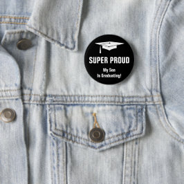Abschluss-Kappe Ihr Schulfarbmodernes einfaches Button