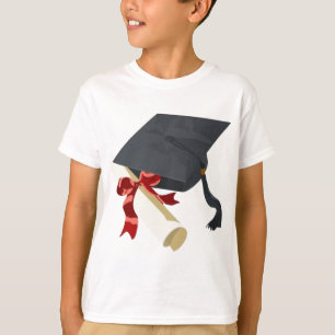 Abschluss-Kappe u. Diplom T-Shirt