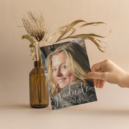 Abschluss-Karte für das vertikale Foto Ankündigung