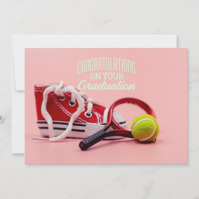 Abschluss-Karte für Tennisspieler (Vorderseite)