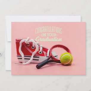Abschluss-Karte für Tennisspieler