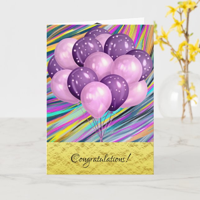 Abschluss-Karte Karte (Gelbe Blume)