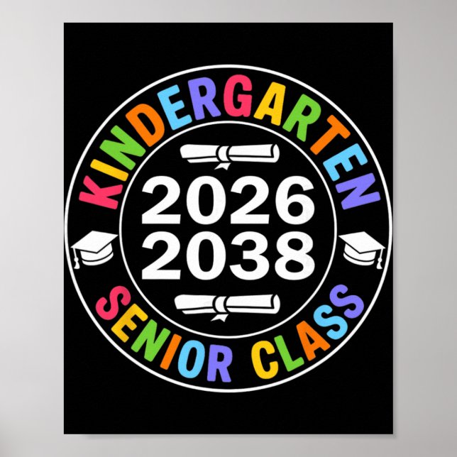 Abschluss Kindergarten 2026 Senior Future Cl von 2 Poster (Vorne)